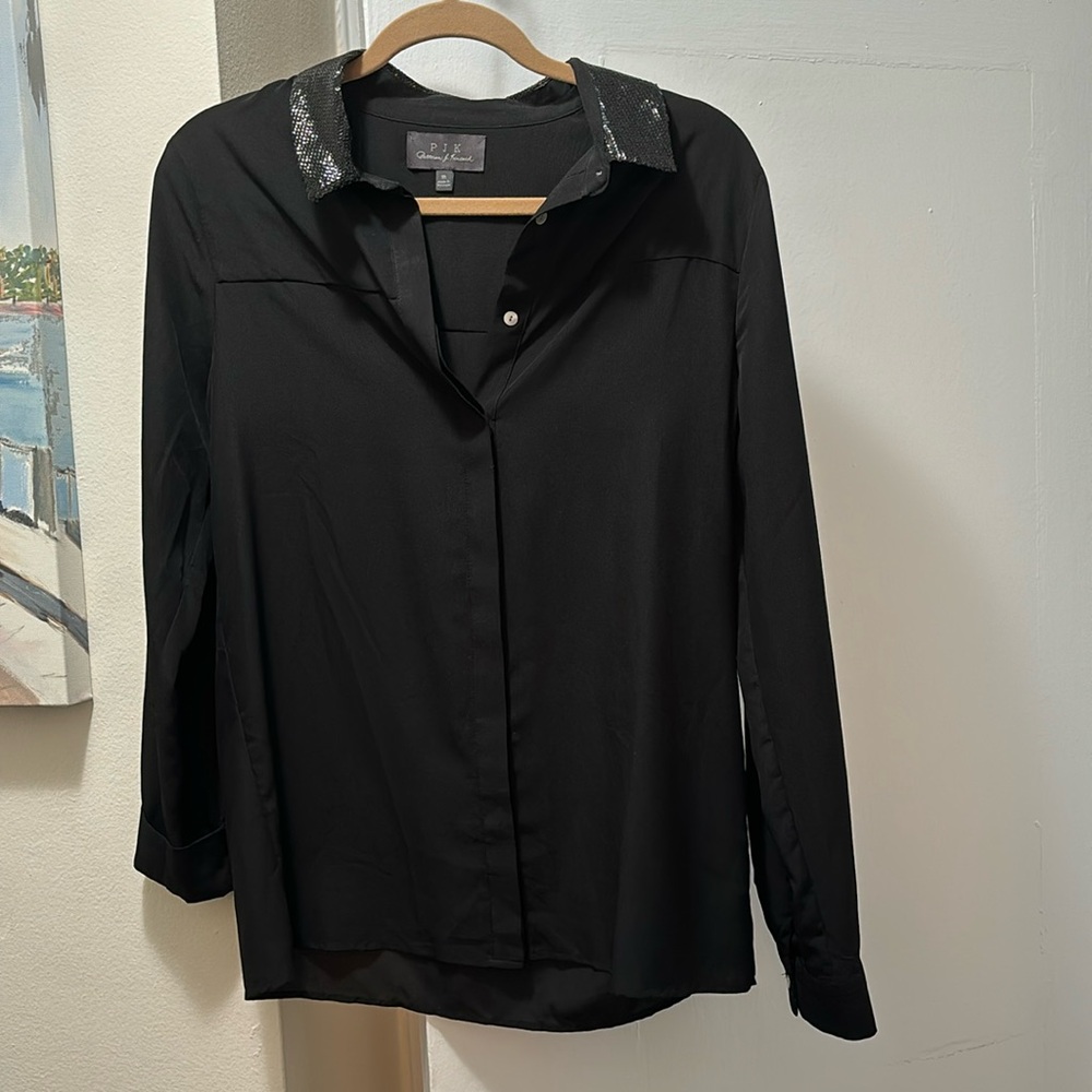 Black Button Down. - image 1